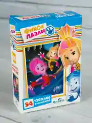 Мозаика пазл головоломка мини фиксики фикси 54 элемента симка игрек нолик