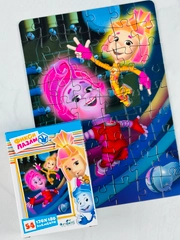 Мозаика пазл головоломка мини фиксики фикси 54 элемента симка игрек нолик