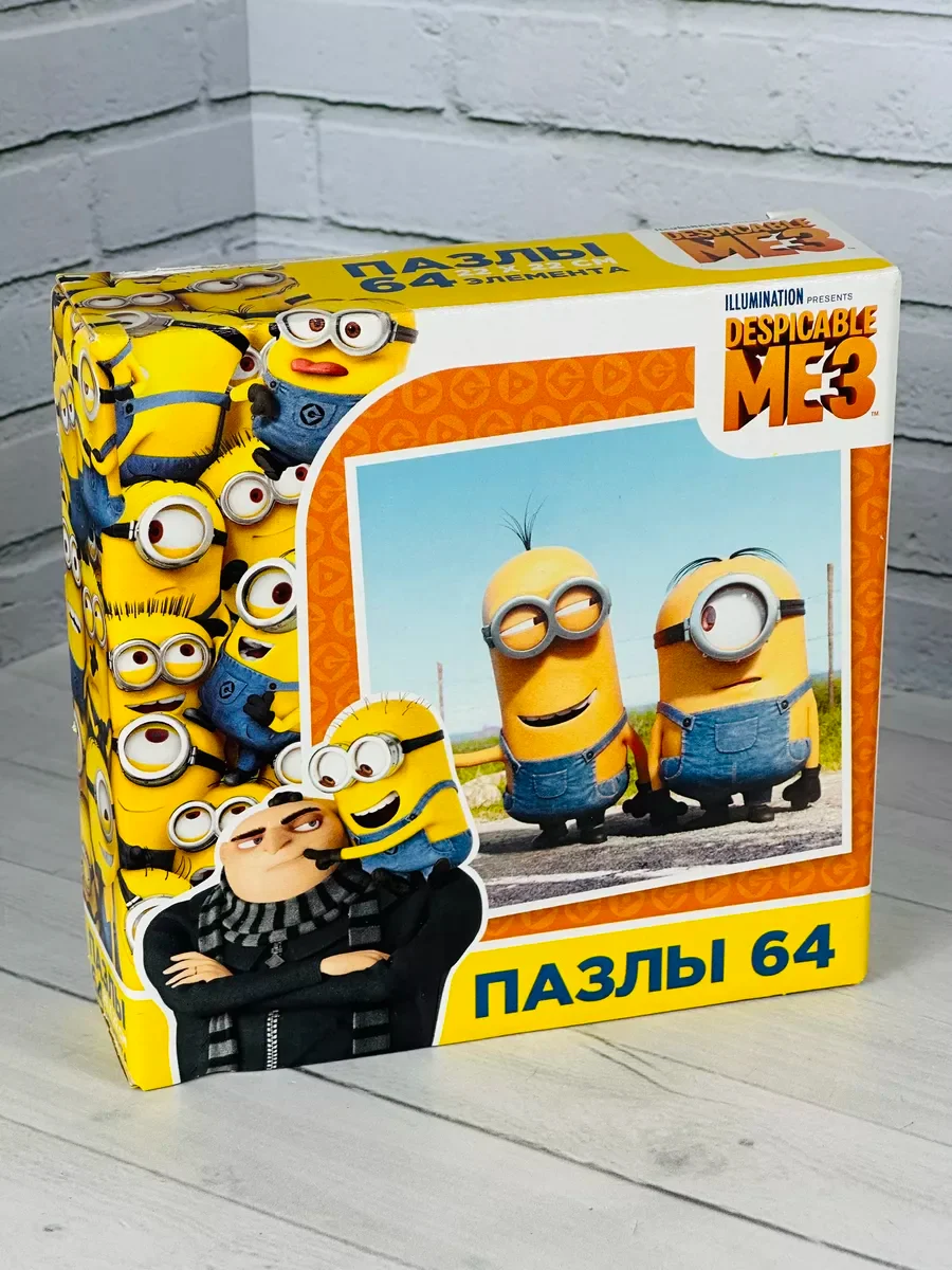 Мозаика пазл гадкий я мультфильм 64 элемента миньоны герои