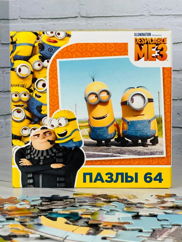 Мозаика пазл гадкий я мультфильм 64 элемента миньоны герои