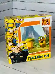Картонный пазл мозаика гадкий я мультфильм 64 элемента миньоны