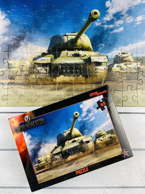 Пазл World of tanks 60 деталей