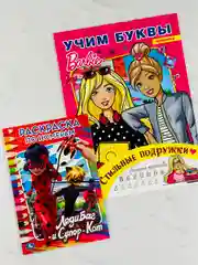 Раскраска 2шт роспись по номерам для девочки кукла Барби Barbie Леди Баг Супер Кот Ледибаг