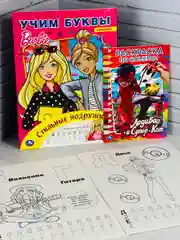 Раскраска 2шт роспись по номерам для девочки кукла Барби Barbie Леди Баг Супер Кот Ледибаг
