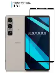 Прозрачный стекло для Sony Xperia 1 VI, mark 6 защитное ROSCO прозрачное олеофобное покрытие с рамкой