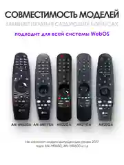 Голосовой пульт LG Magic Remote Smart TV MR21GA с функцией IVI, Окко, Кинопоиск / Смарт ТВ