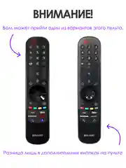 Голосовой пульт LG Magic Remote Smart TV MR21GA с функцией IVI, Окко, Кинопоиск / Смарт ТВ