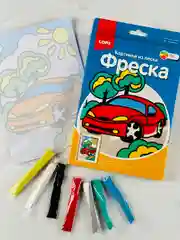 Цветной песок Машина Корабль пароход транспорт мульт Лори