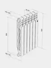 Радиатор Royal Thermo Revolution Bimetall 500 2.0, 12 секций