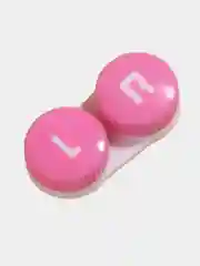 Розовый контейнер для контактных линз