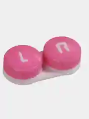 Розовый контейнер для контактных линз
