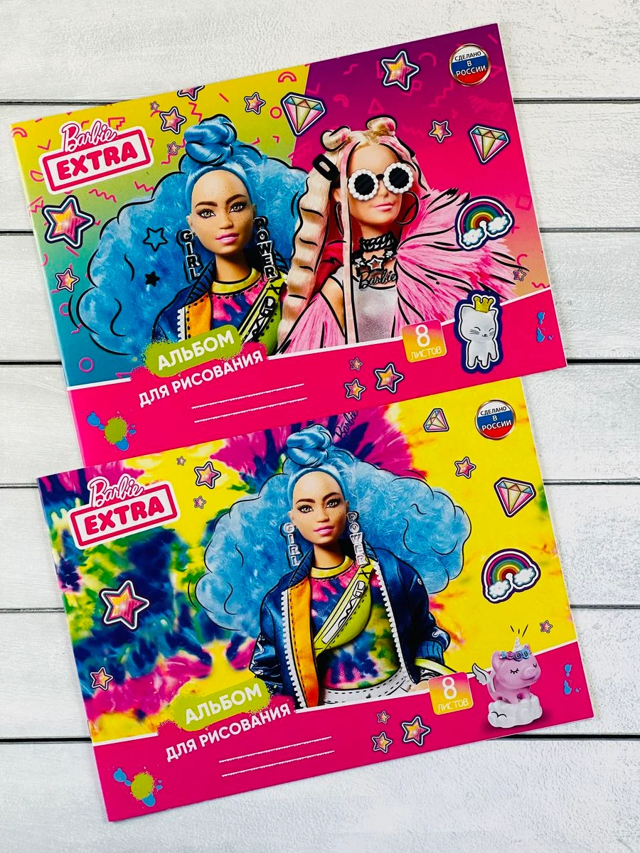 Альбом для рисованиям Барби Barbie кукольный кукла Мульт
