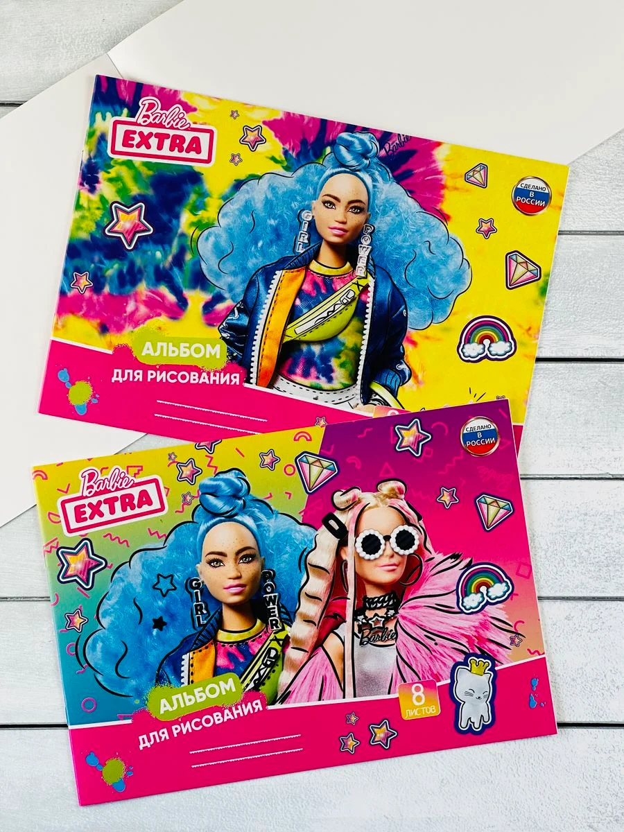 Альбом для рисованиям Барби Barbie кукольный кукла Мульт