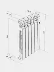 Радиатор Royal Thermo Revolution Bimetall 500 2.0, 4 секции