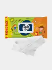 Влажные салфетки для детей Emily Style, с клапаном, 100+20 штук