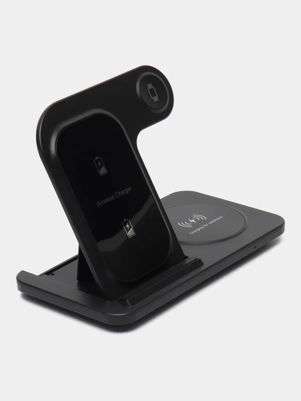 Беспроводная зарядка, 3 в 1, для iPhone, iWatch, AirPods, Android