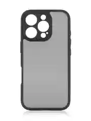 Черный чехол для Apple iPhone 16, Pro, Max, Plus пластиковый с силиконом BROSCORP противоударный