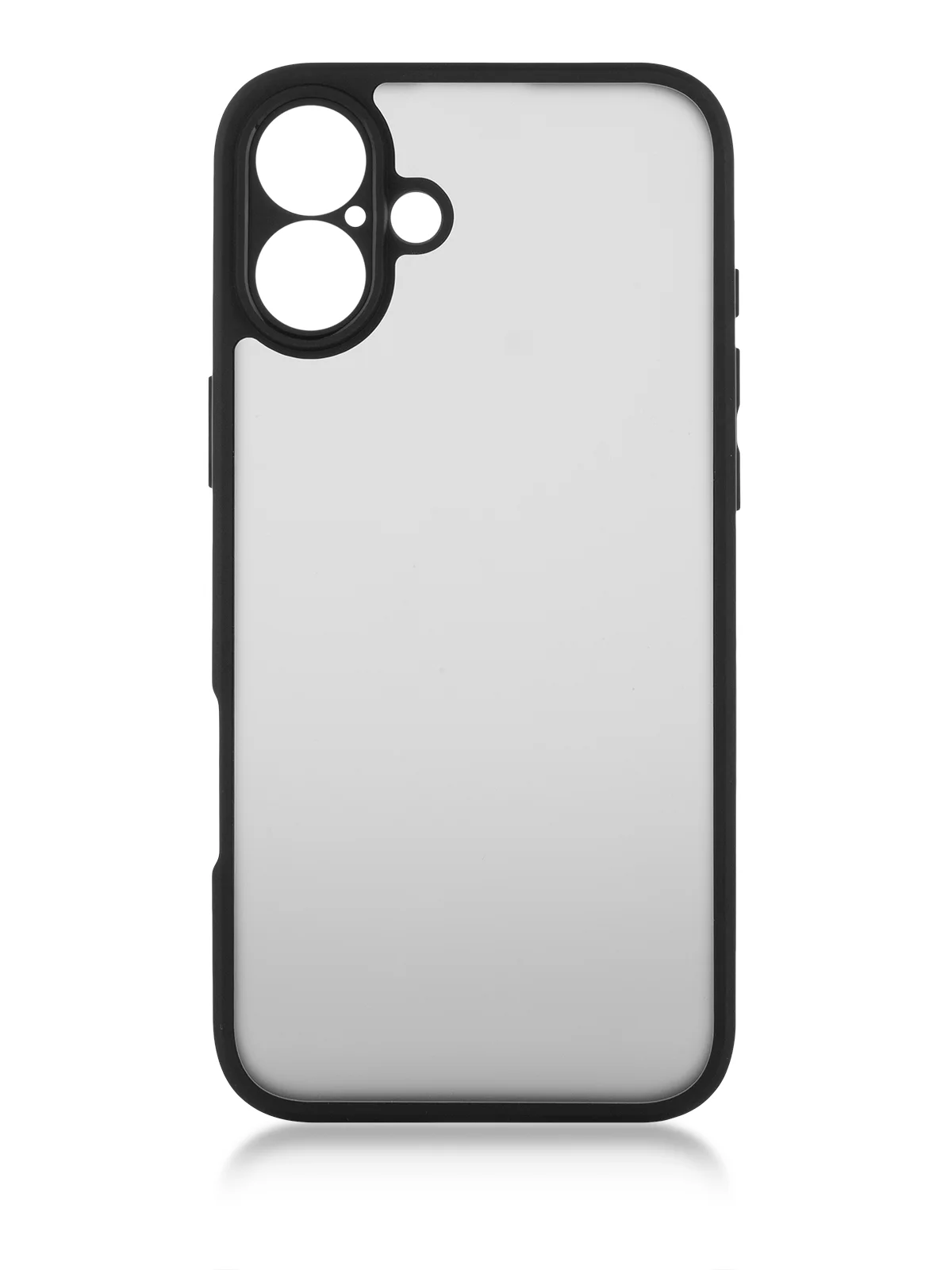 Черный чехол для Apple iPhone 16, Pro, Max, Plus пластиковый с силиконом BROSCORP противоударный
