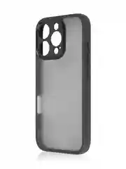 Черный чехол для Apple iPhone 16, Pro, Max, Plus пластиковый с силиконом BROSCORP противоударный