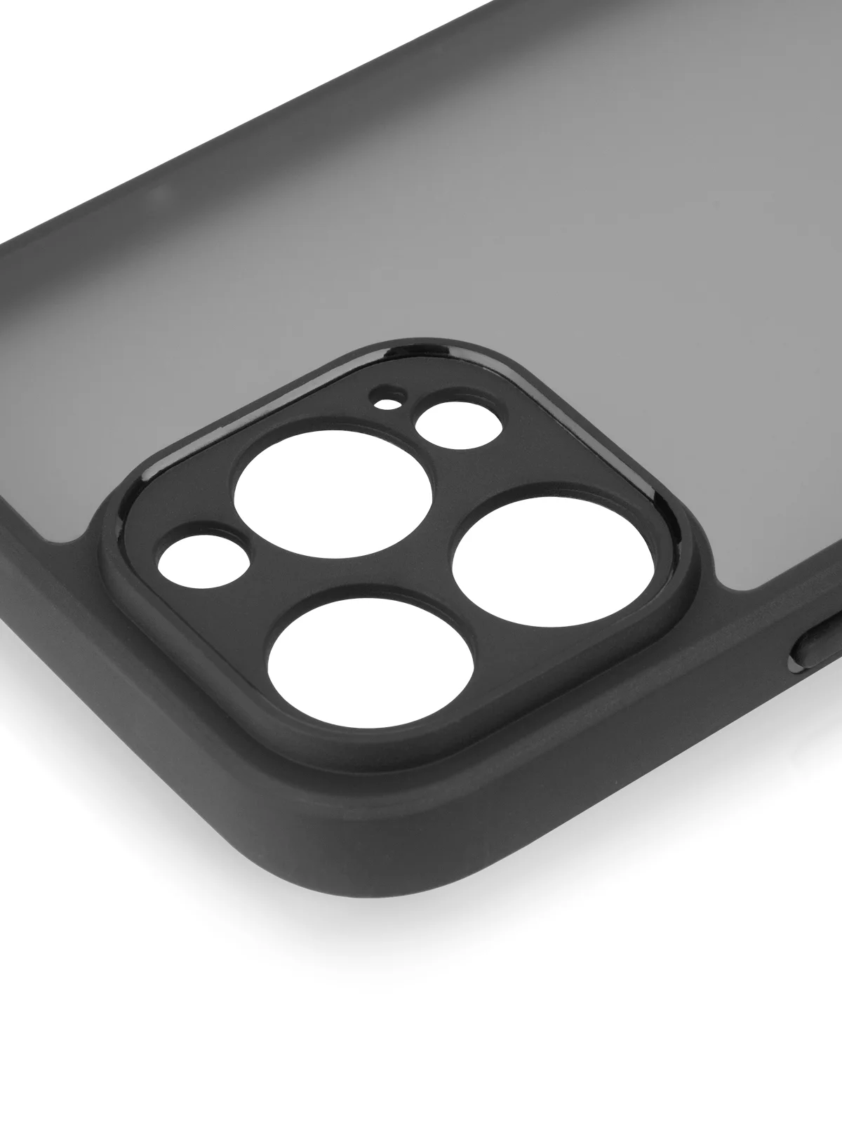 Черный чехол для Apple iPhone 16, Pro, Max, Plus пластиковый с силиконом BROSCORP противоударный