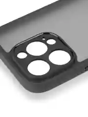 Черный чехол для Apple iPhone 16, Pro, Max, Plus пластиковый с силиконом BROSCORP противоударный