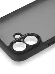 Черный чехол для Apple iPhone 16, Pro, Max, Plus пластиковый с силиконом BROSCORP противоударный