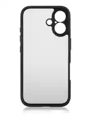 Черный чехол для Apple iPhone 16, Pro, Max, Plus пластиковый с силиконом BROSCORP противоударный
