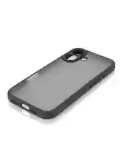 Черный чехол для Apple iPhone 16, Pro, Max, Plus пластиковый с силиконом BROSCORP противоударный