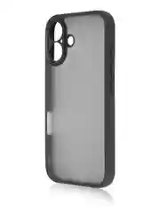 Черный чехол для Apple iPhone 16, Pro, Max, Plus пластиковый с силиконом BROSCORP противоударный