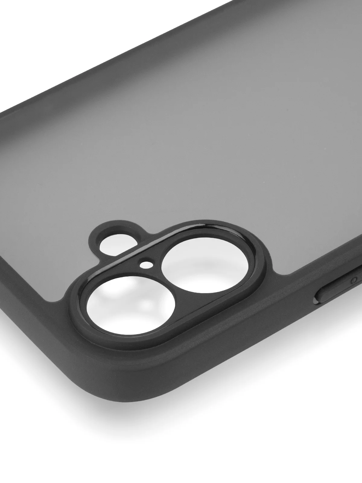 Черный чехол для Apple iPhone 16, Pro, Max, Plus пластиковый с силиконом BROSCORP противоударный