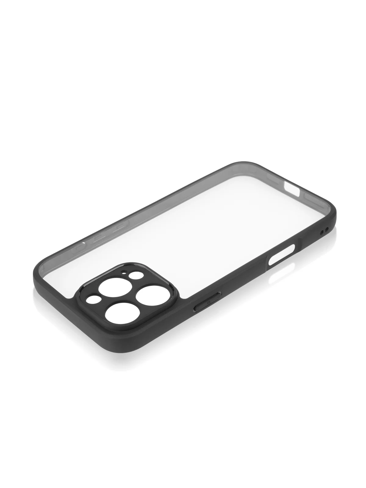 Прозрачный чехол для Apple iPhone 16, Pro, Max, Plus пластиковый с силиконом BROSCORP противоударный