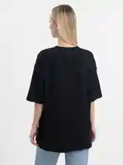 Черный футболка оверсайз "Freedom" унисекс, с принтом, хлопок, Oversize T-Shirt printed, cotton