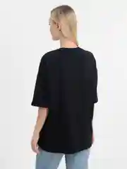 Черный футболка оверсайз "Very Serious" унисекс, с принтом, хлопок, Oversize T-Shirt printed