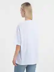 Белый футболка оверсайз "Brooklyn", унисекс, OverSize T-Shirt с принтом, хлопок