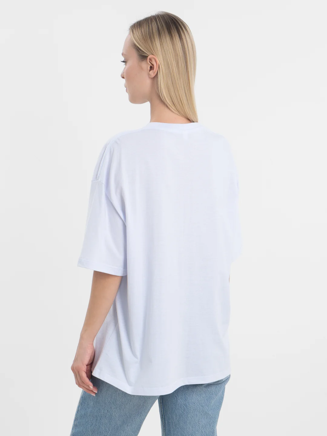 Розовый футболка оверсайз "Brooklyn", унисекс, OverSize T-Shirt с принтом, хлопок