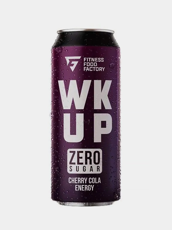 Энергетический напиток Fitness Food Factory WK UP "Вишня-кола", без сахара, 450мл