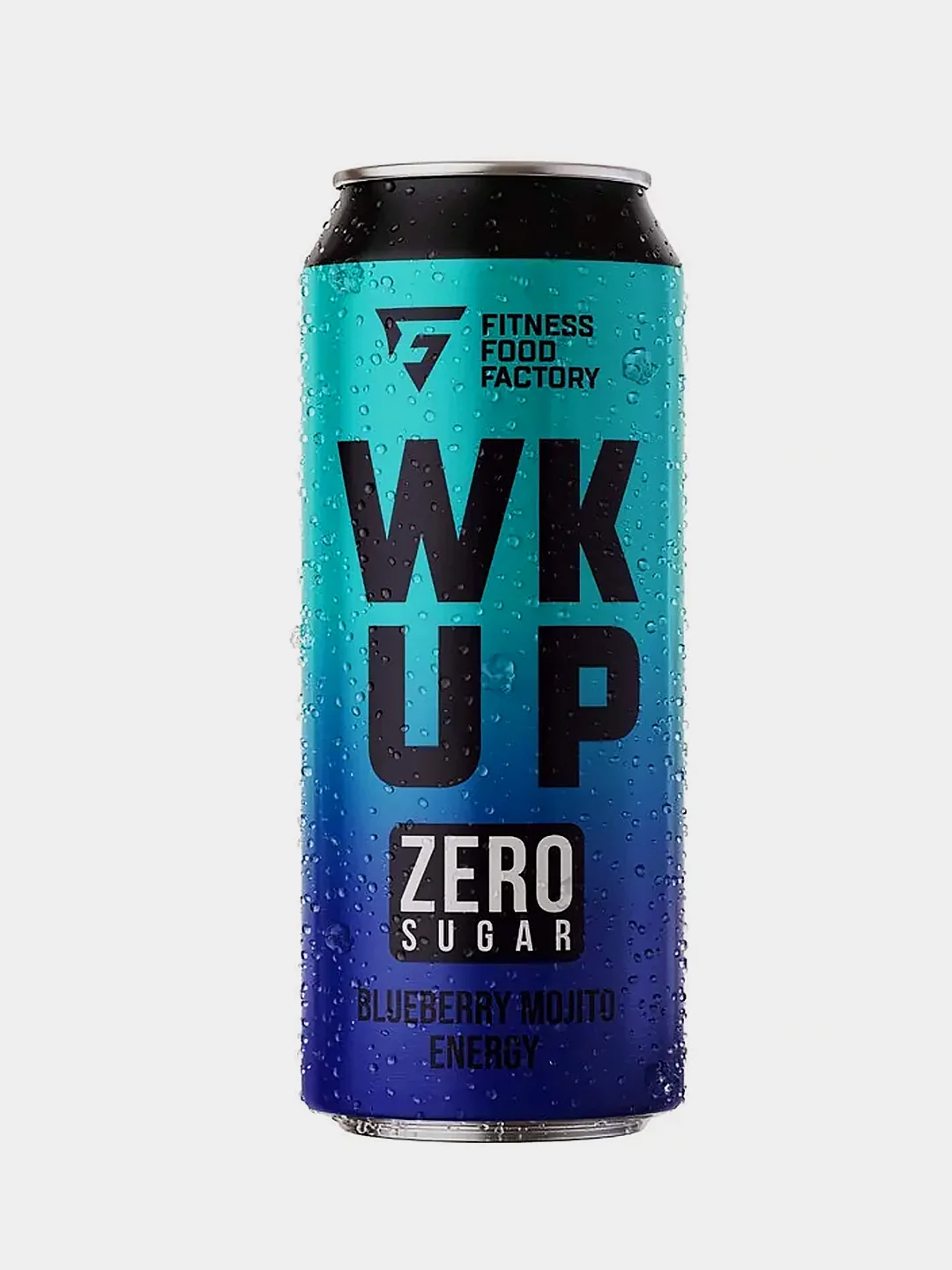 Энергетический напиток Fitness Food Factory WK UP "Черничный мохито", без сахара, 450мл