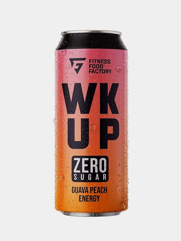 Энергетический напиток Fitness Food Factory WK UP "Гуава-персик", без сахара, 450мл