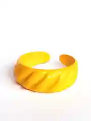 Желтый кольцо металлическое цветное