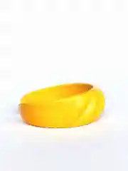 Желтый кольцо металлическое цветное