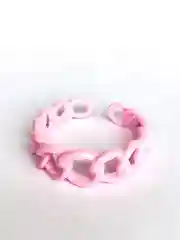 Розовый кольцо безразмерное Цепи