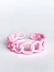 Розовый кольцо безразмерное Цепи