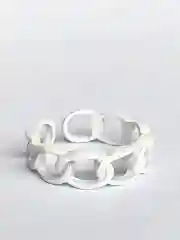 Белый кольцо безразмерное Цепи
