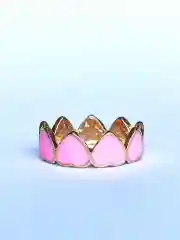 Кольцо Розовые сердечки