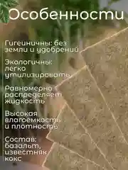 Минеральная агровата для выращивания микрозелени 10 на 16 см