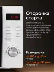 Печь микроволновая RED Solution RM-2002D, 20 л, 1050 Вт