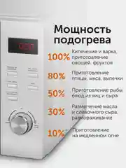 Печь микроволновая RED Solution RM-2002D, 20 л, 1050 Вт