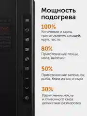 Печь микроволновая RED Solution RM-2302D, 23 л, 1250 Вт