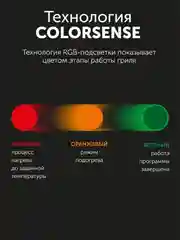 Гриль-духовка RED solution COLORSENSE SteakPRO G830D, 2000 Вт