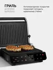 Гриль-духовка RED solution COLORSENSE SteakPRO G830D, 2000 Вт